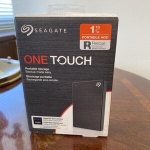 Seagate One Touch Portable Storage, 1TB, Brand New, Sealed Package, STKB1000400